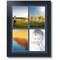 ArtToFrames Collage Photo Picture Frame with 4 - 5x7 inch Openings, Framed in Black with Over 62 Mat Color Options and Regular Glass (CSM-3926-2153)